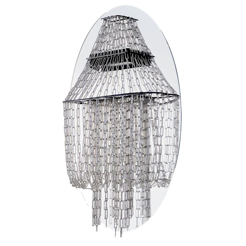 La Lampe C Wall Lamp, Stainless Steel
