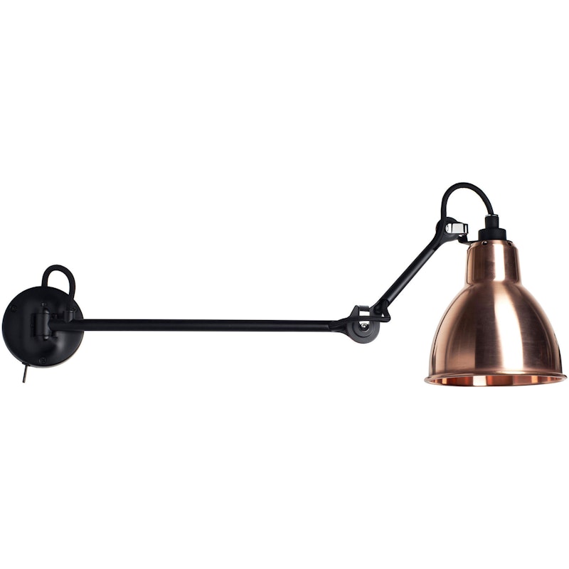 Lampe Gras N°204 L40 SW Wall Lamp, Raw Copper