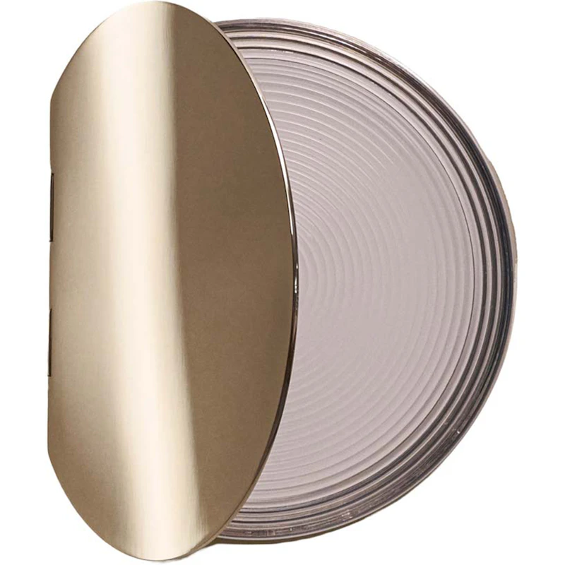 Poudrier Wall Lamp, Nickel
