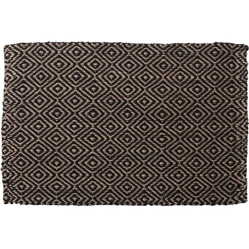 Gåsöga Rug 60x90 cm, Black / Nature