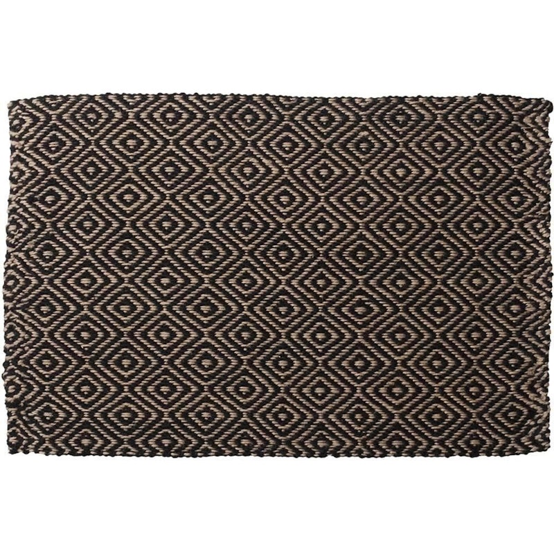 Gåsöga Rug 60x90 cm, Black / Nature