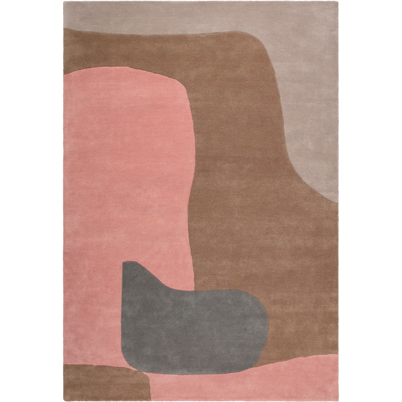 Abstract Wool Rug 250x350 cm, Dusty