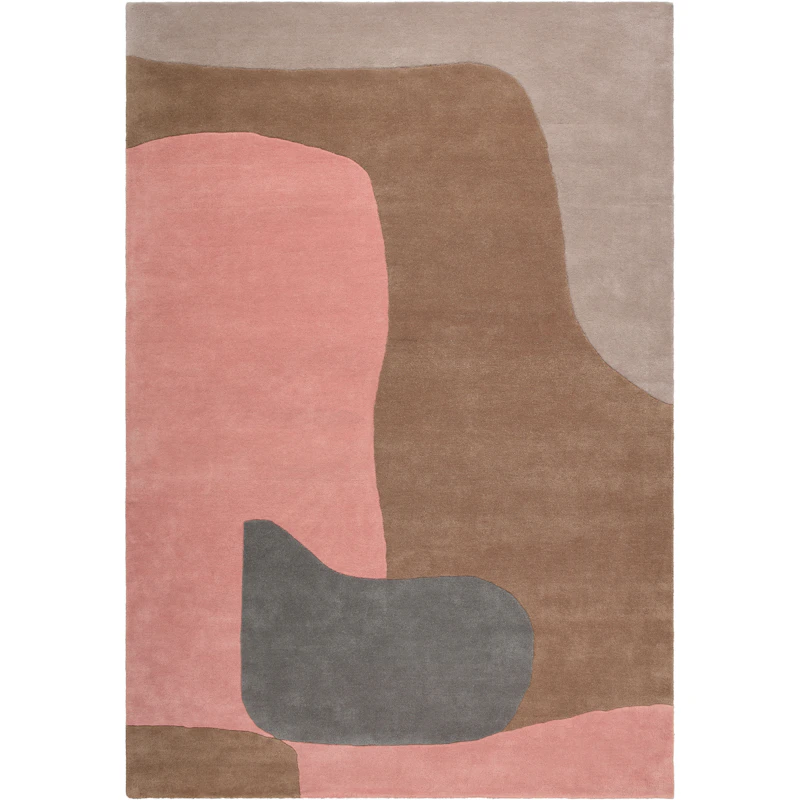 Abstract Wool Rug 180x270 cm, Dusty