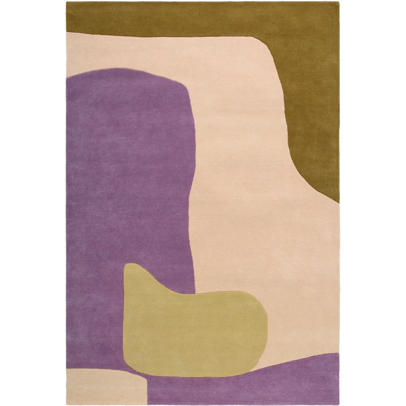 Abstract Wool Rug 300x400 cm, Nature