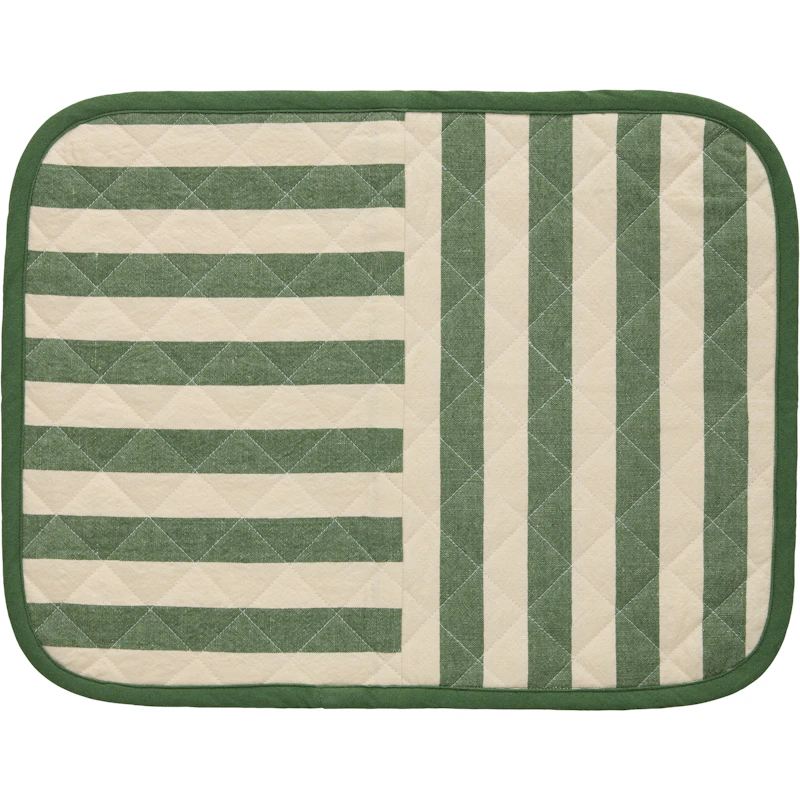 Block Stripe Placemat 35x45 cm, Green