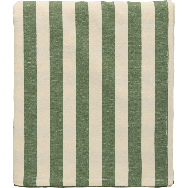 Block Stripe Tablecloth 140x240 cm, Green
