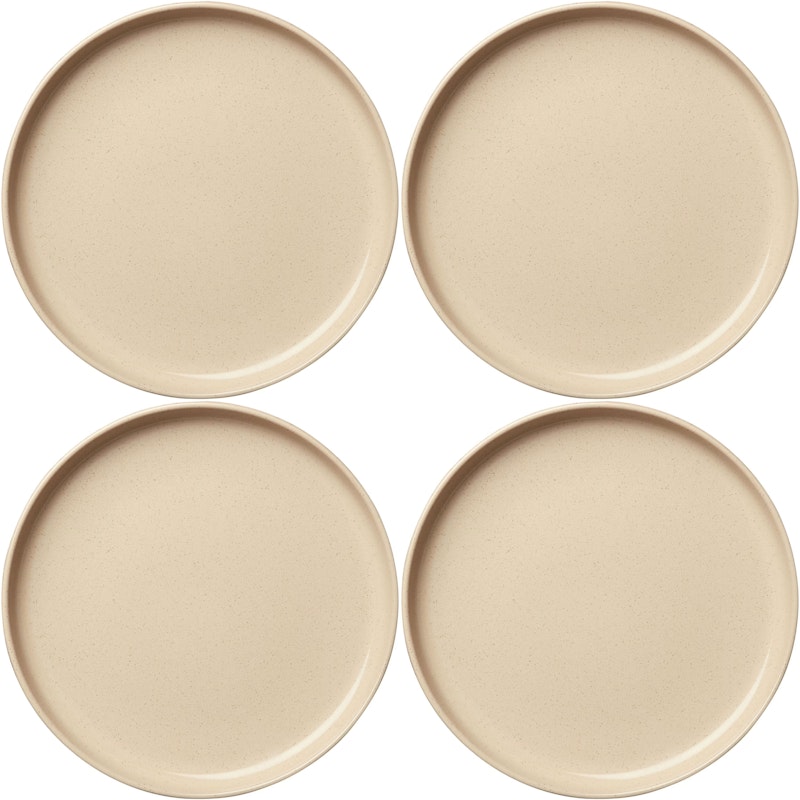 BON Plate 22 cm 4-pack, Beige