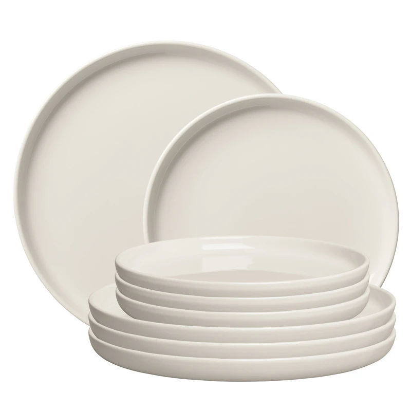 BON Starter Set Plates 8-pack, Ivory