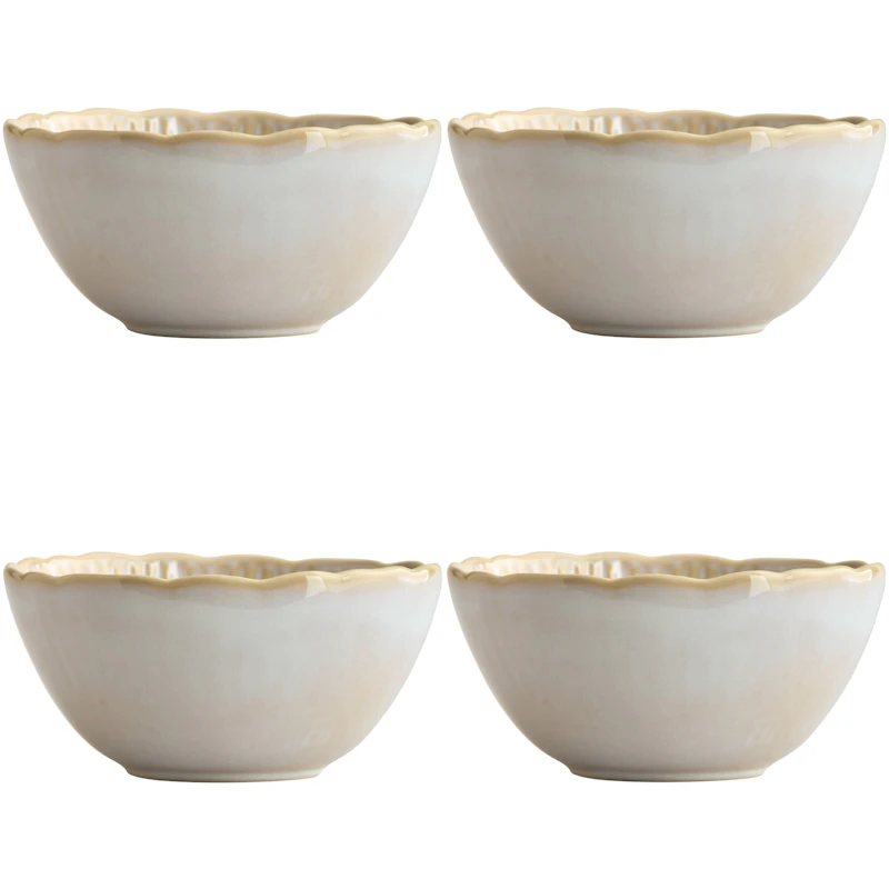 Daisy Bowl 16 cm 4-pack, Cream