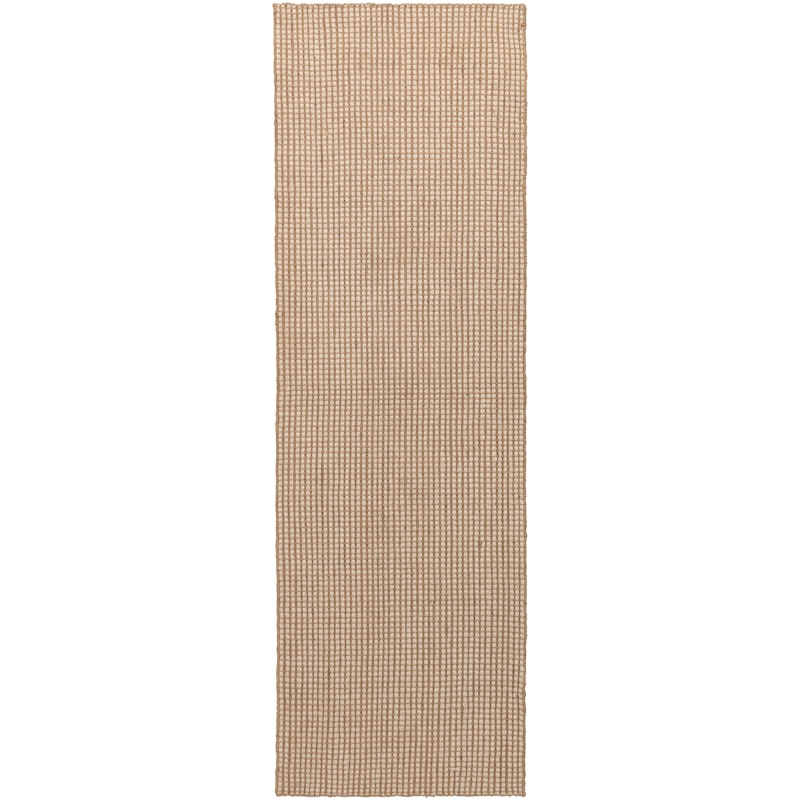 Dotted Wool Rug Natural, 75x250 cm