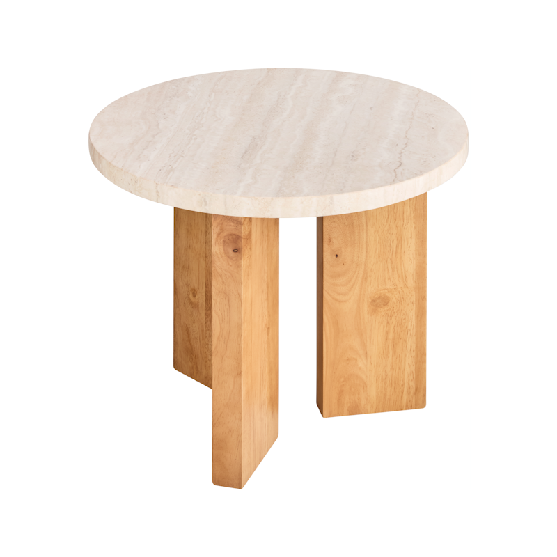 Eden Side Table 50 cm, Oak / Light Stone