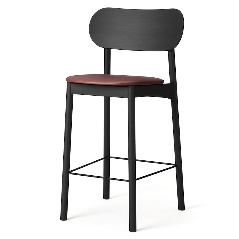 Elephant Bar Chair, Black / Brown Leather