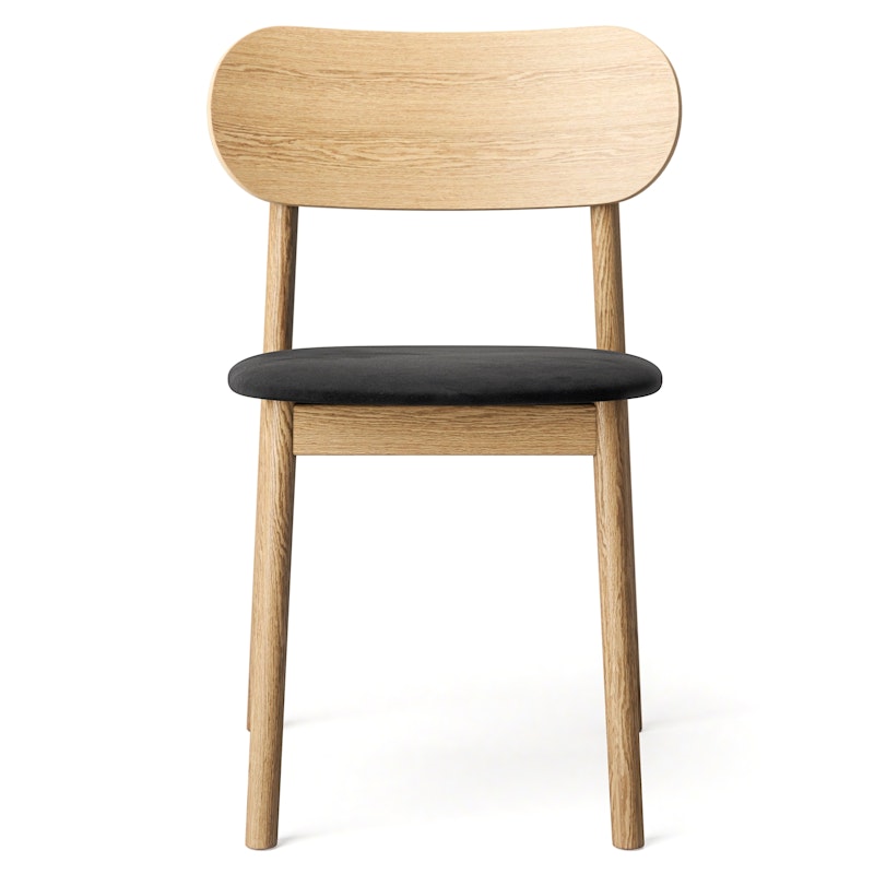 Elephant Chair, Natural Oak / Black Velvet