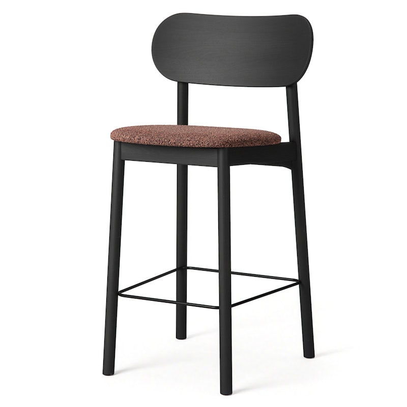 Elephant Bar Chair, Black / Rust Bouclé