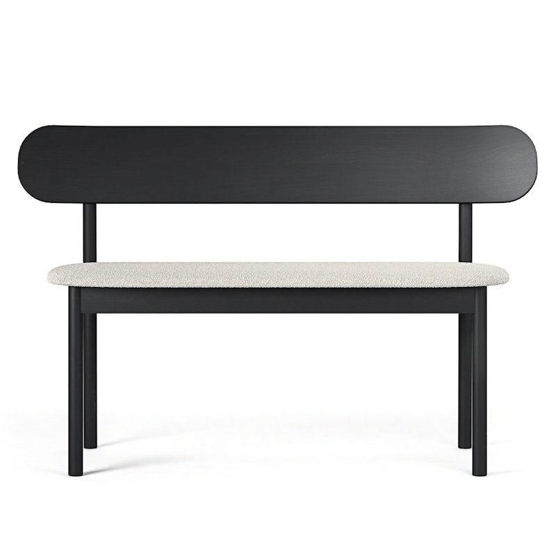Elephant Bench Black / White Boucle