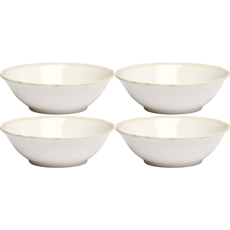 Fleur Bowl 15 cm 4-pack, Sand