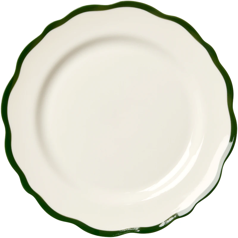 Fleur Side Plate 21 cm, Dark Green