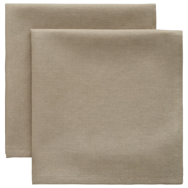 Florence Napkin 45x45 cm 2-pack, Beige
