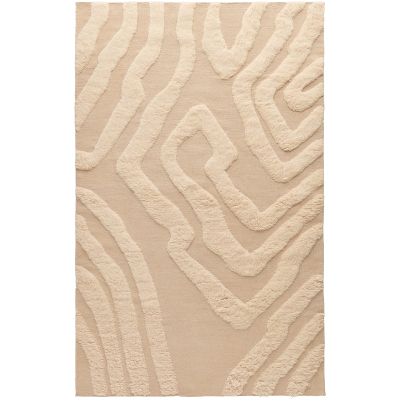 Flow Wool Rug 300x400 cm, Beige