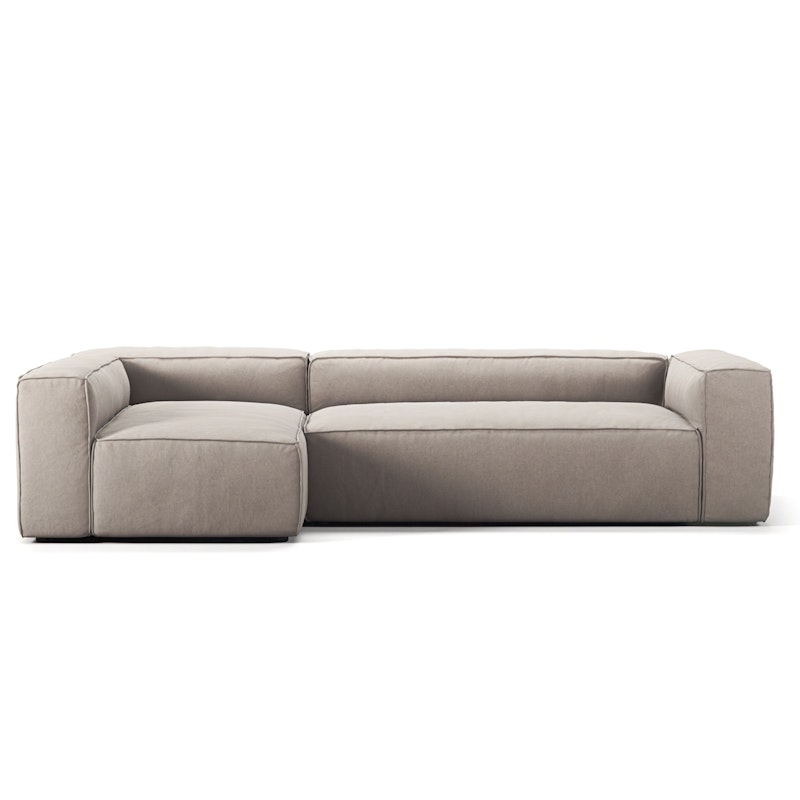 Grand 4 Seater Sofa Divan Left, Sandshell Beige