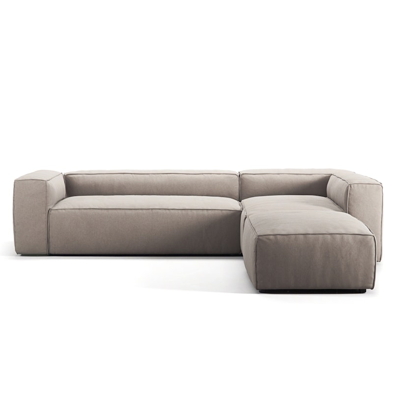Grand 4 Seater Sofa Divan Right open end Piece, Sandshell Beige