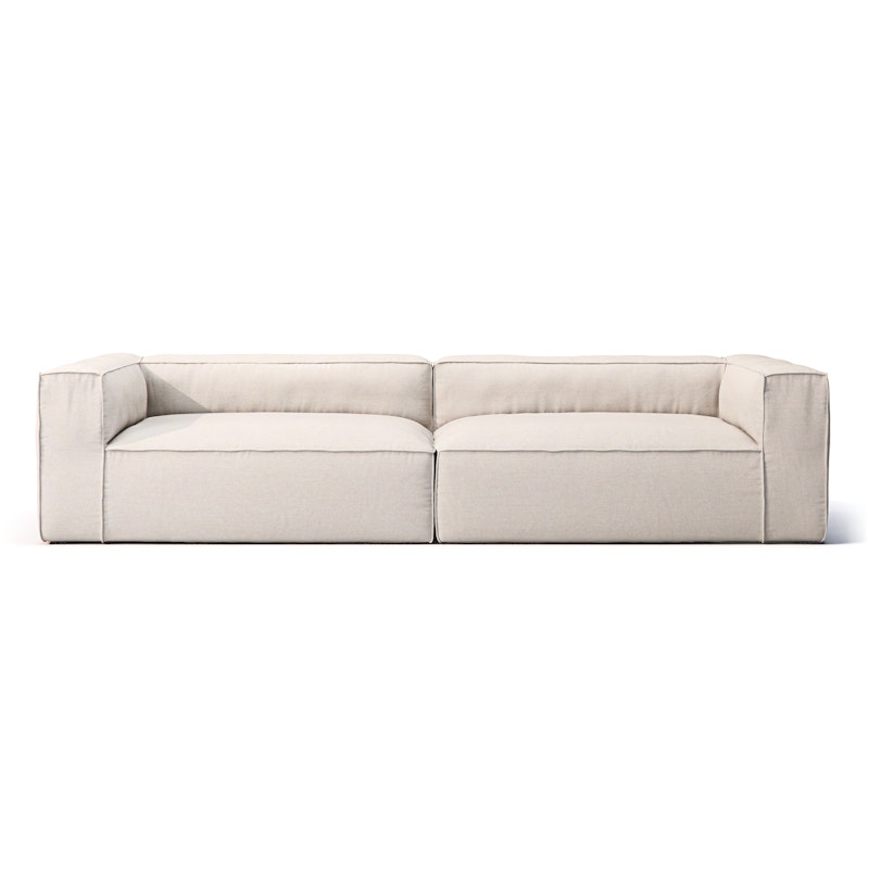 Grand Outdoor 4-seater Sofa, Linen Chalk