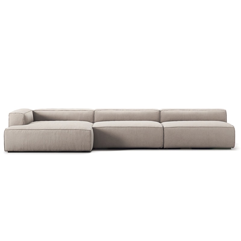 Grand 5 Seater Sofa chaise Longue Left, Sandshell Beige
