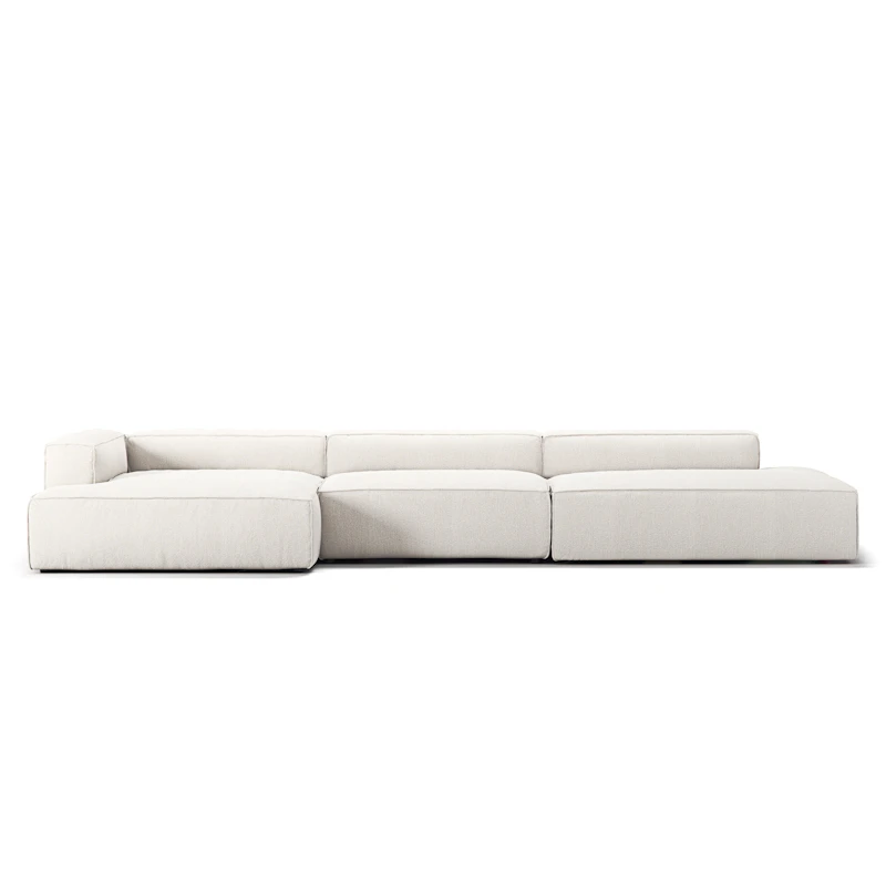 Grand 5 Seater Sofa open end Right, Steam White