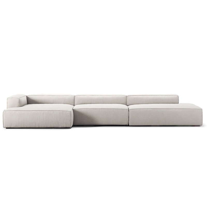 Grand 5 Seater Sofa open end Right, Moon White