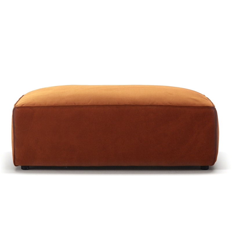 Grand Footstool Velvet, Copper Glow