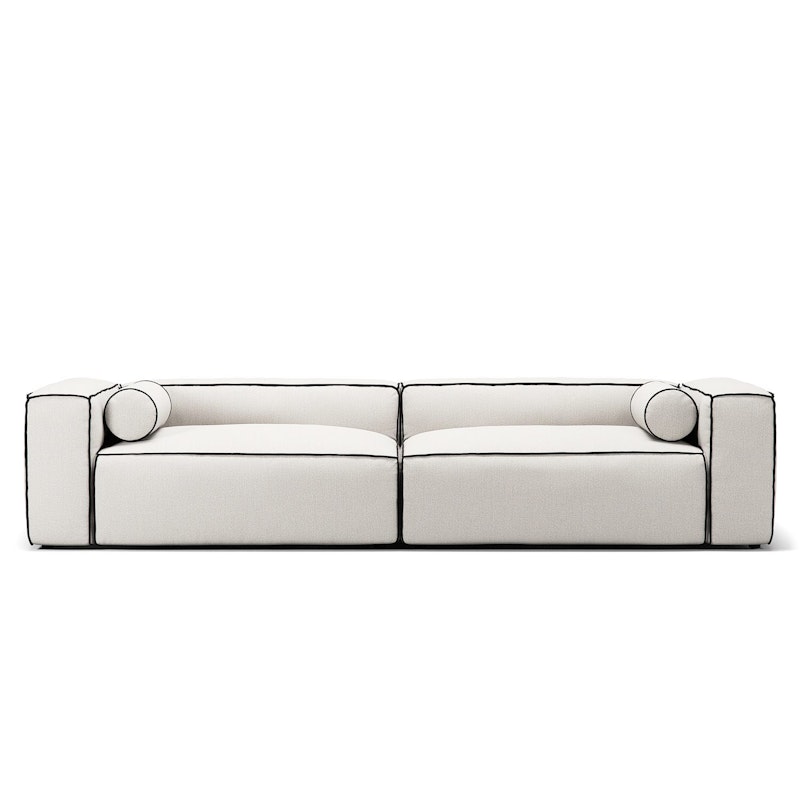 Grand Hue 4-Seater Sofa, Steam White / Mine Graphite
