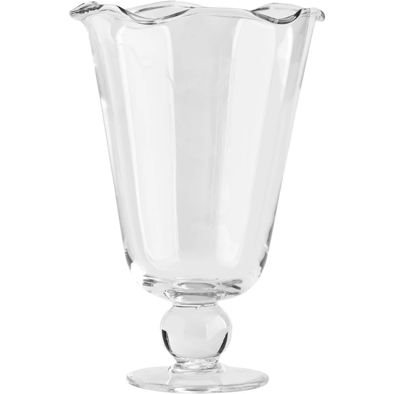 Karla Vase Wavy Clear, 26 cm