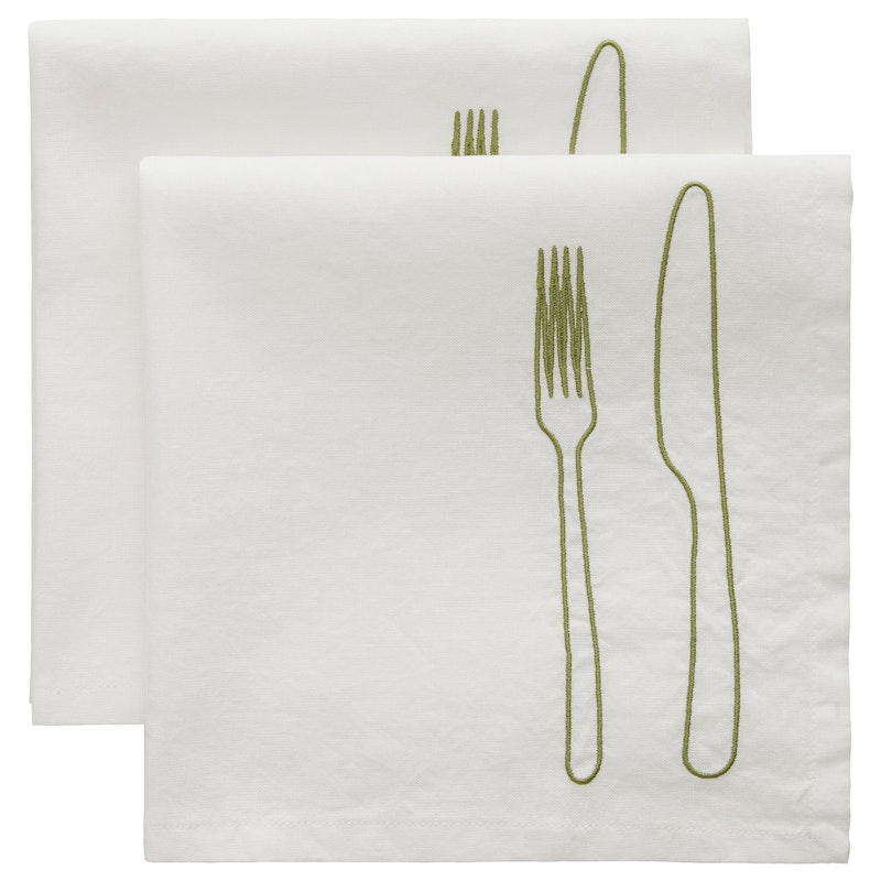 La Tavola Napkin 45x45 cm 2-pack, Green