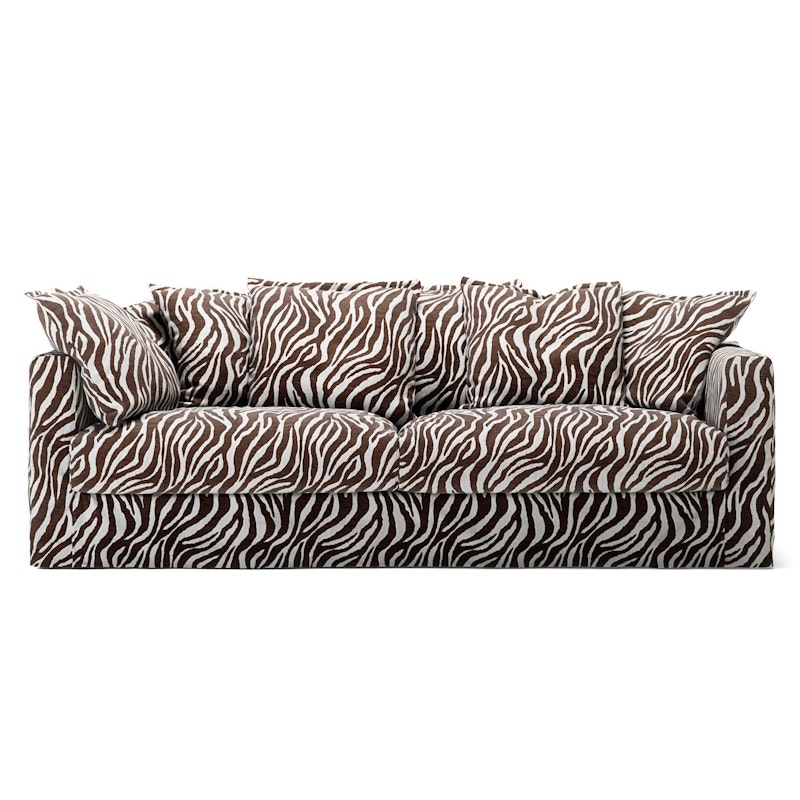 Le Grand Air 3-Seater Sofa Chenille, Zebra