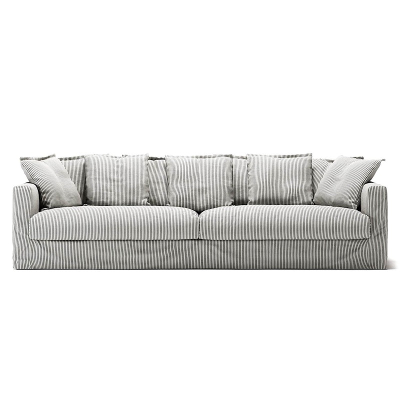 Le Grand Air 4-Seater Sofa Linen, Ash Stripe