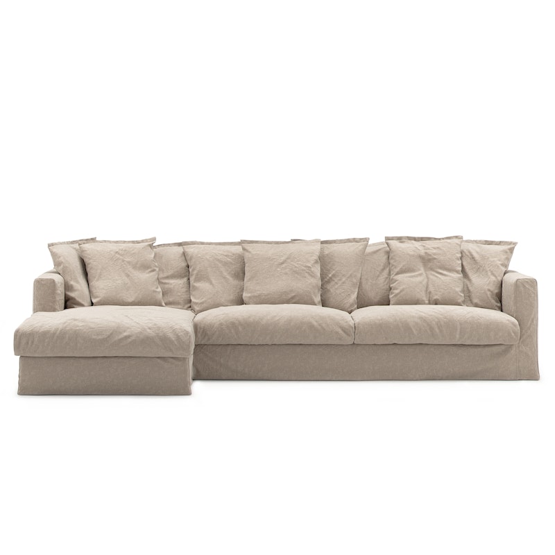 Le Grand Air 3-Seater Sofa Linen Divan Left, Savage Linen