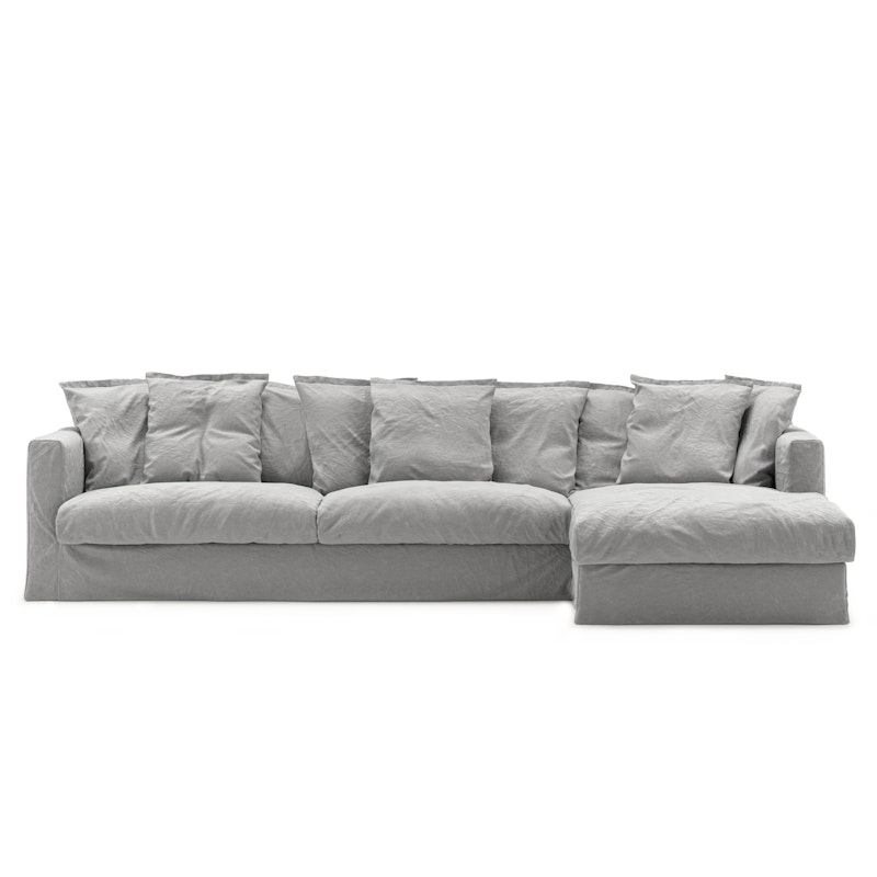 Le Grand Air 3-Seater Sofa Linen Divan Right, Foggy Morning