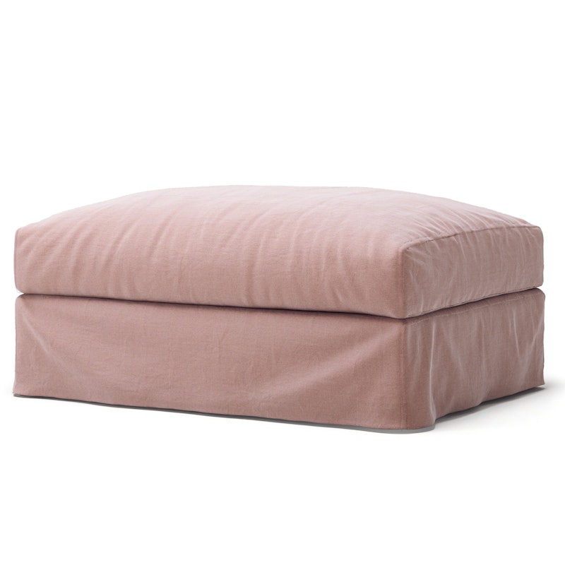 Le Grand Air Footstool Linen, Tender Blush