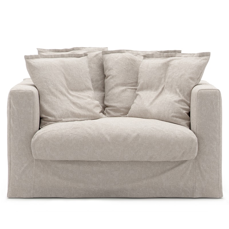 Le Grand Air Loveseat Upholstery Linen, Natural Blonde