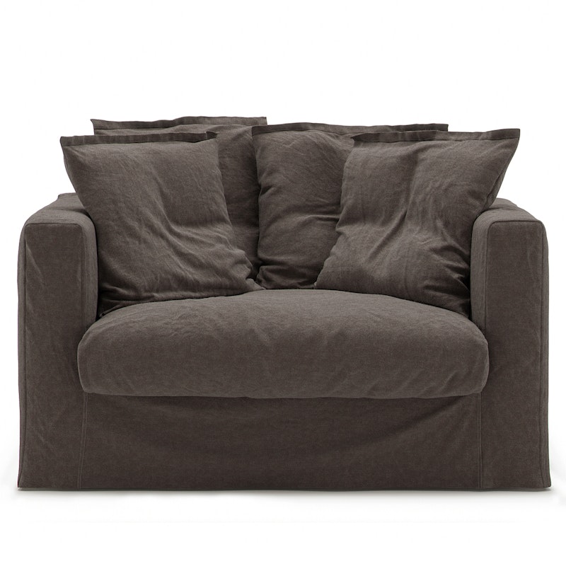 Le Grand Air Love Seat Linen, Truffle Brown