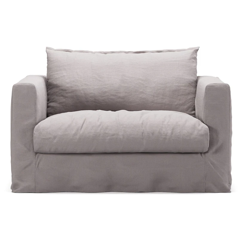 Le Grand Air Nou Love Seat Linen, Misty Grey
