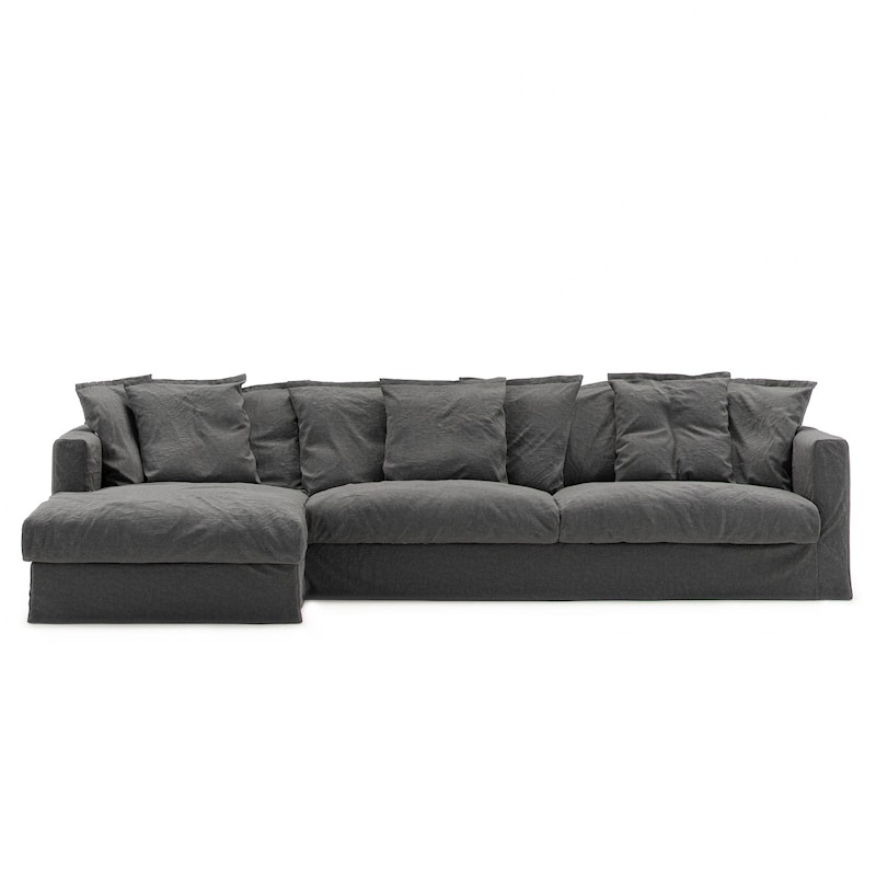 Upholstery For Le Grand Air 3-seater Sofa Linen, Carbon Dust