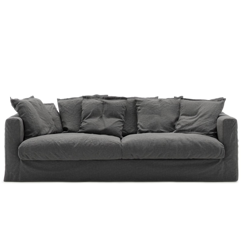 Upholstery For Le Grand Air 3-seater Sofa Linen, Carbon Dust
