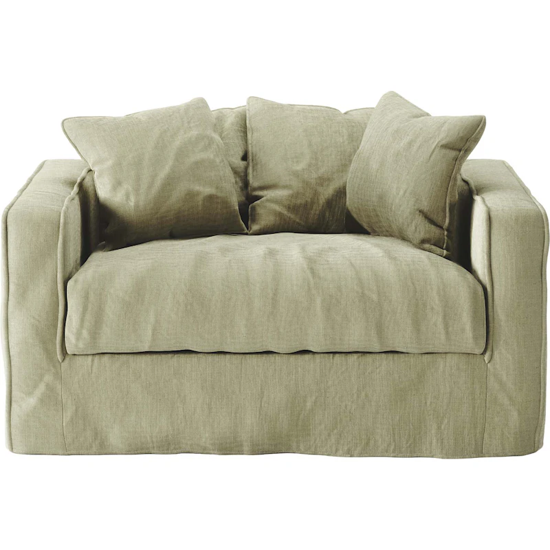Loom Love Seat Linen, Moss