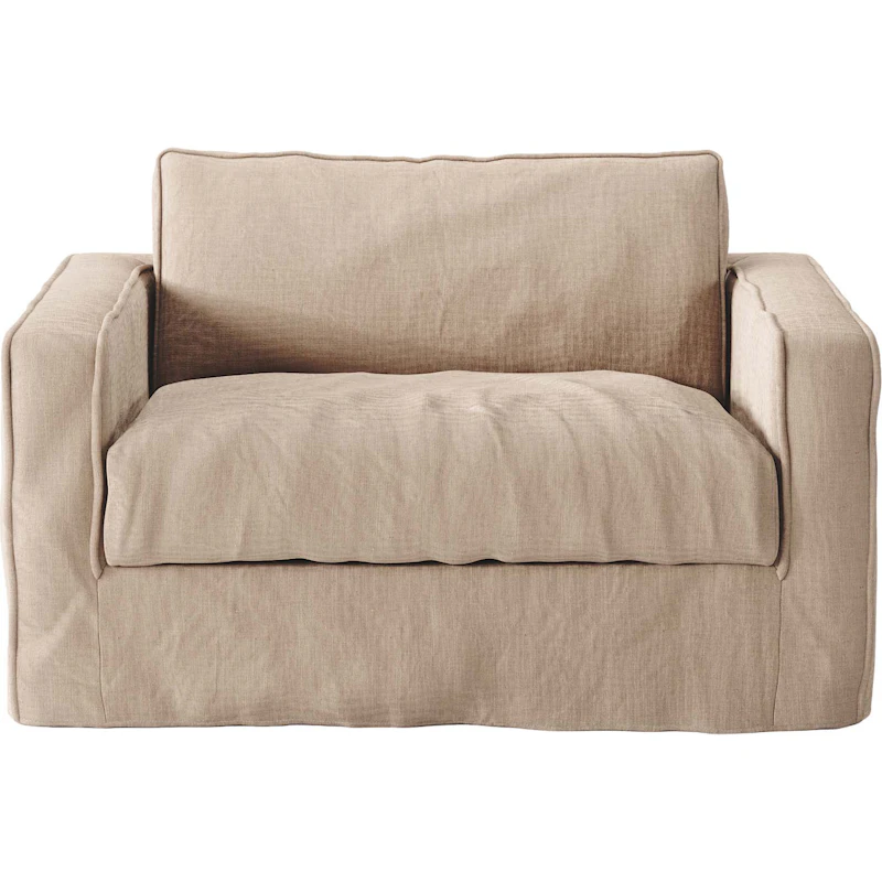 Loom Nest Love Seat Linen, Beige