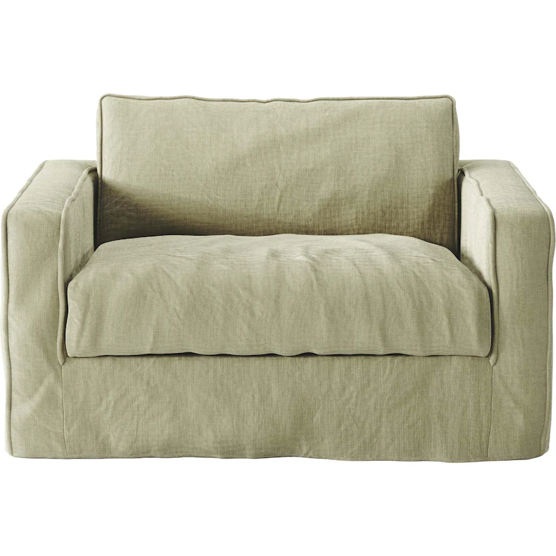 Upholstery For the Loom Nest Love Seat Linen, Moss