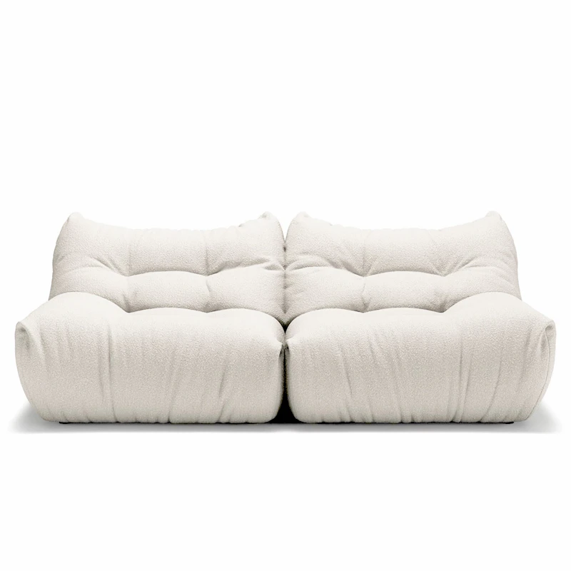 MONO 2-Seater Sofa, Steam White