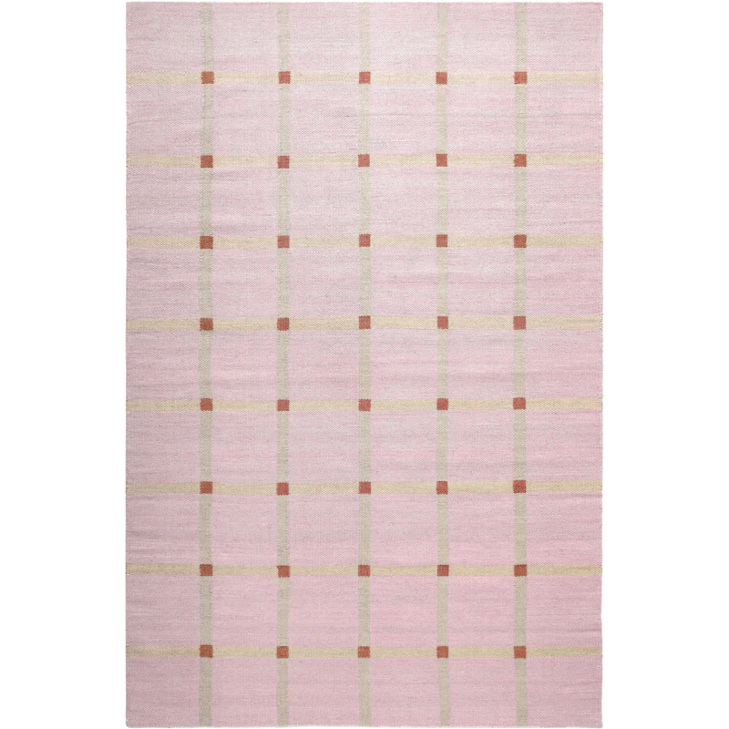 Mosaic Wool Rug 200x300 cm, Pink