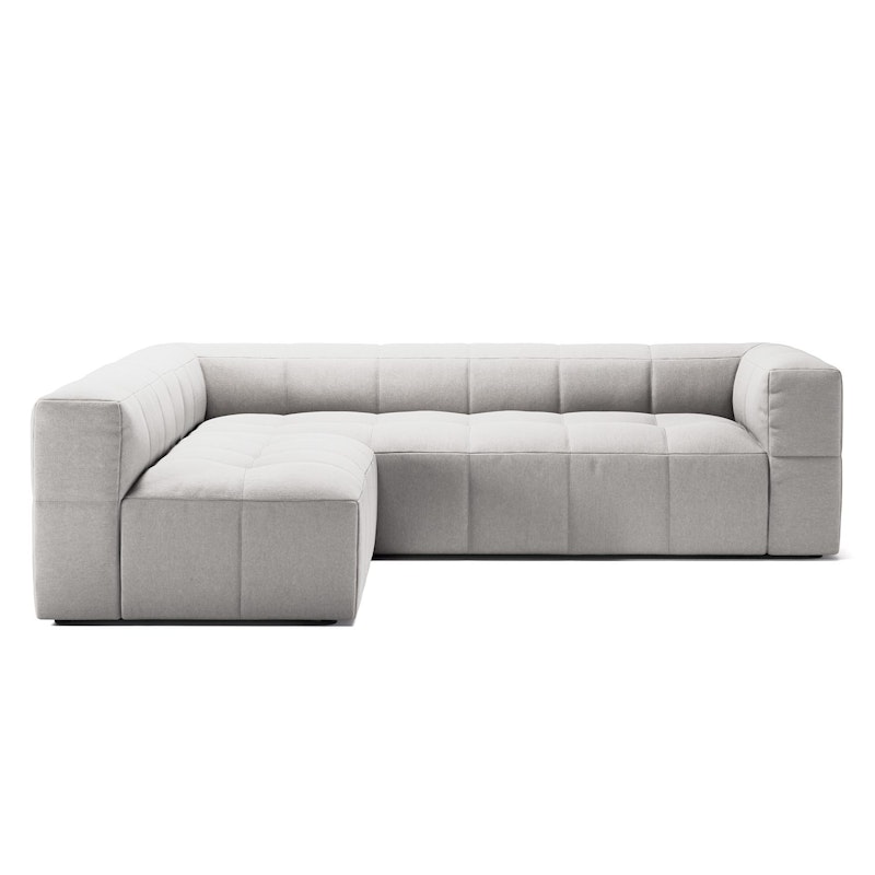 Mure 3-Seater Sofa With Open End Left, Moon White
