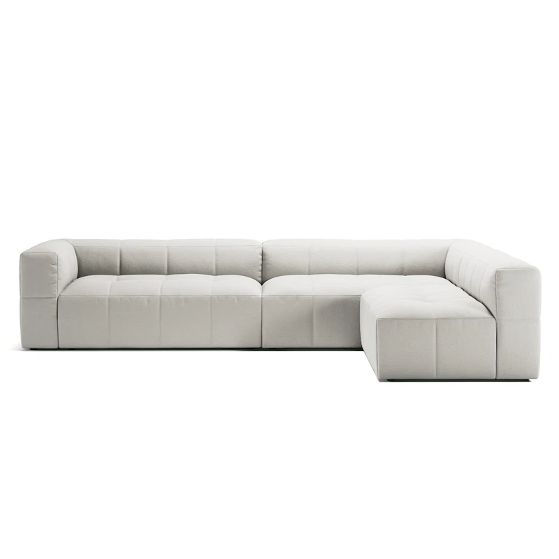 Mure 4-Seater Sofa With Open End Right, Steam White